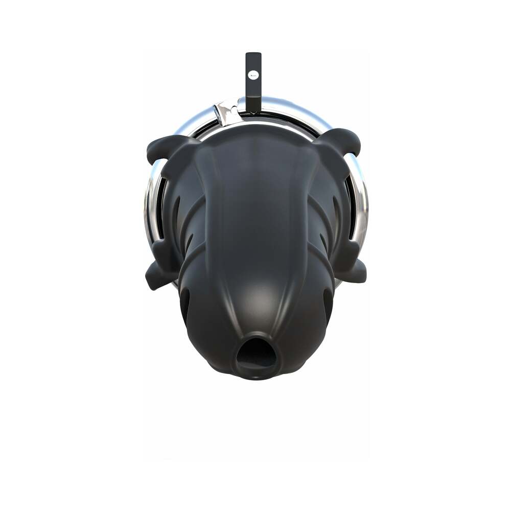 Fantasy C-Ringz Hardcore Silicone Cock Blocker Locking Chastity Cage Black - Fantasies Boutique