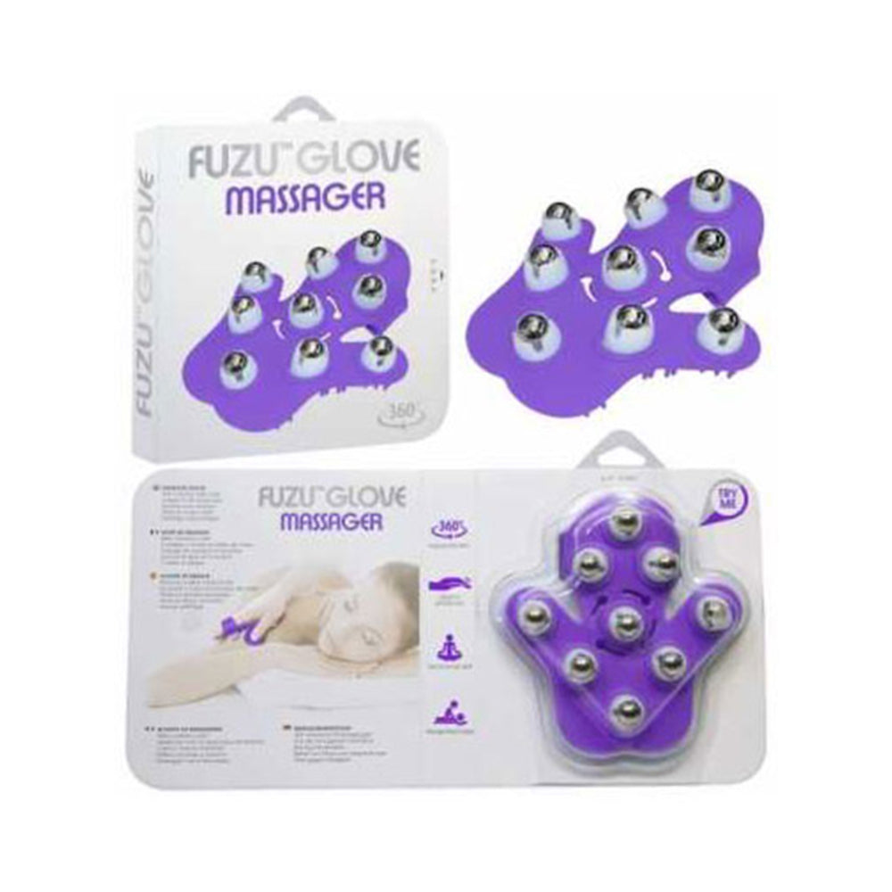 Fuzu 360° Massage Glove Neon Purple - Fantasies Boutique