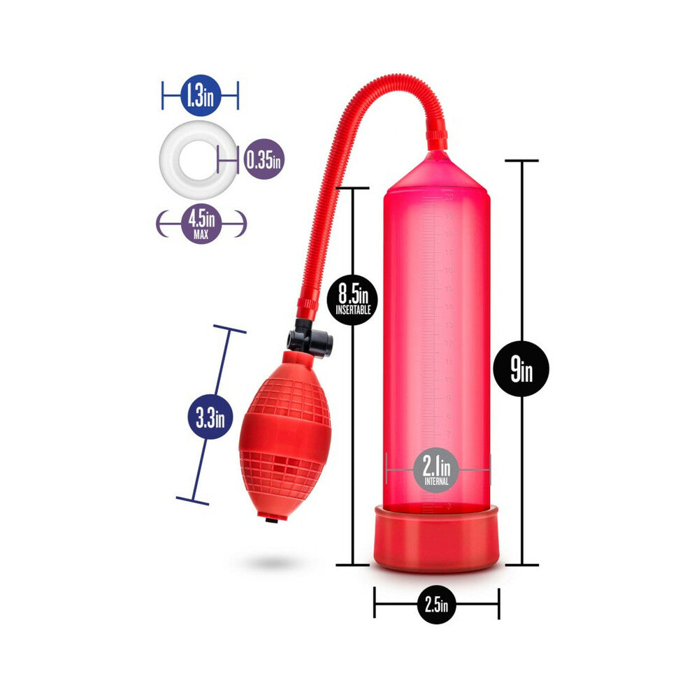 Performance VX101 Male Enhancement Pump Red - Fantasies Boutique