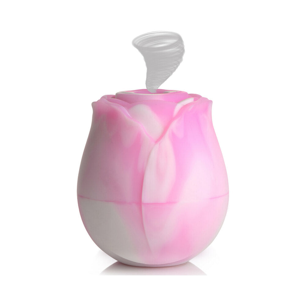 Curve Toys Gossip Cum Into Bloom Rechargeable Silicone Clitoral Stimulator Rose Dream Swirl - Fantasies Boutique