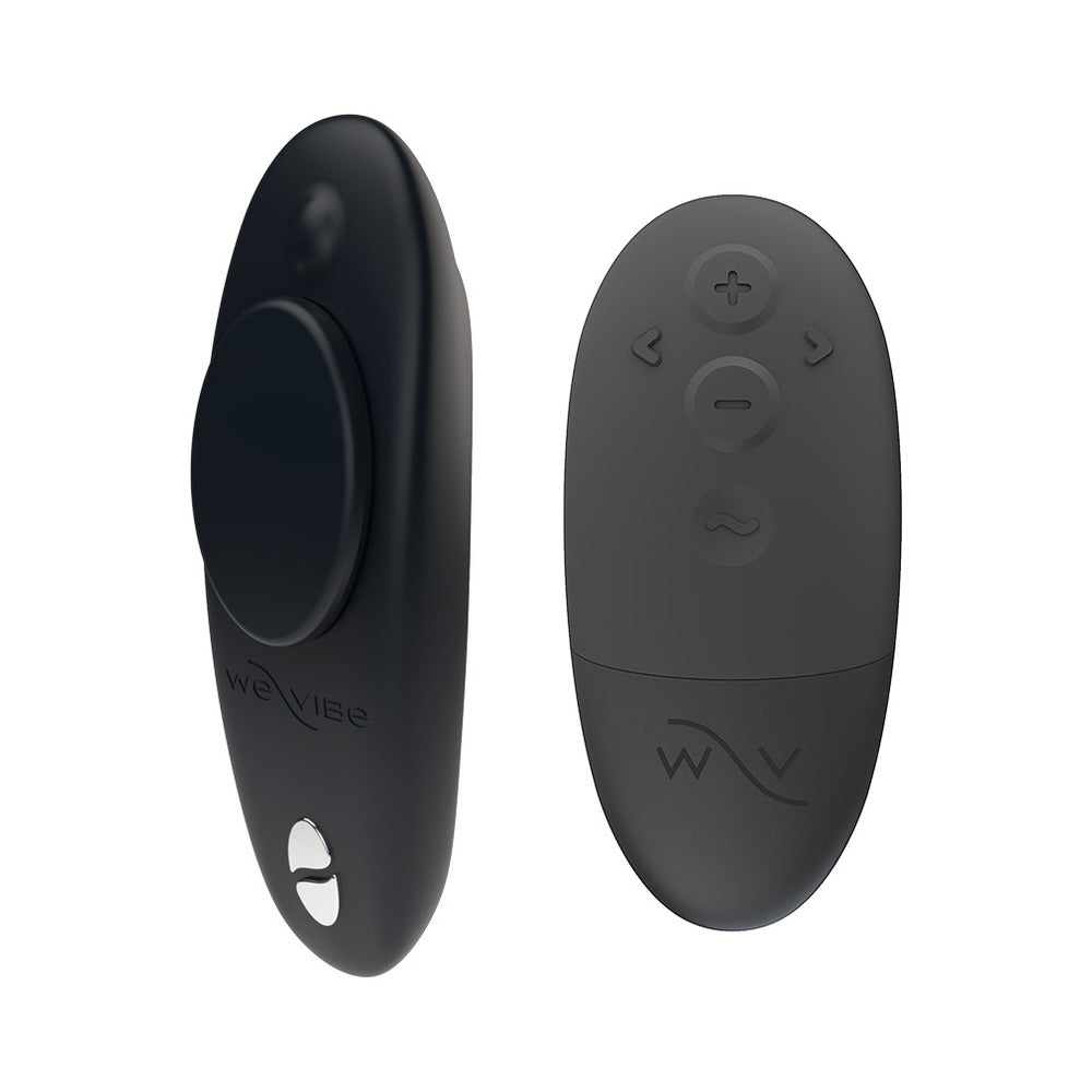 We-Vibe Moxie+ Rechargeable Remote-Controlled Silicone Wearable Clitoral Vibrator Black - Fantasies Boutique
