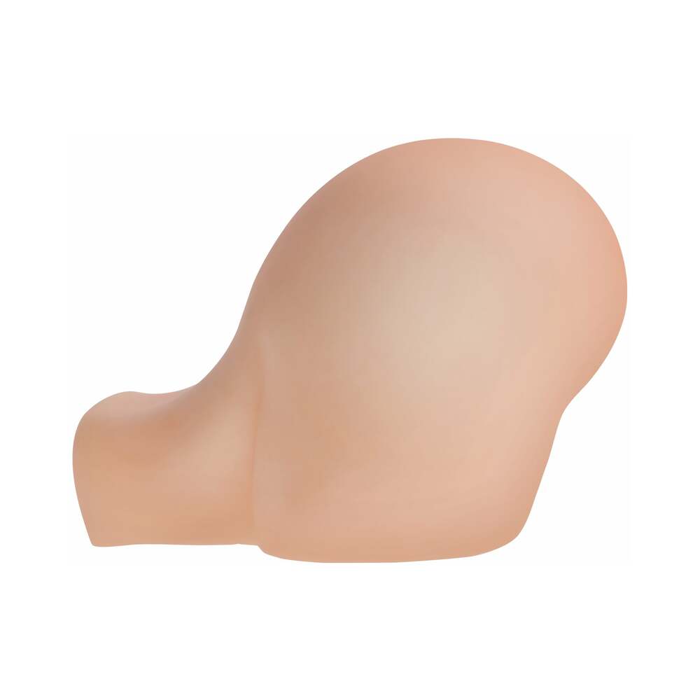 PDX Fuck Me Silly To Go Petite Fantasy Bubble Butt Dual Entry Stroker Beige - Fantasies Boutique