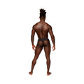 Male Power Sassy Lace Skirt Jock Black L/XL - Fantasies Boutique