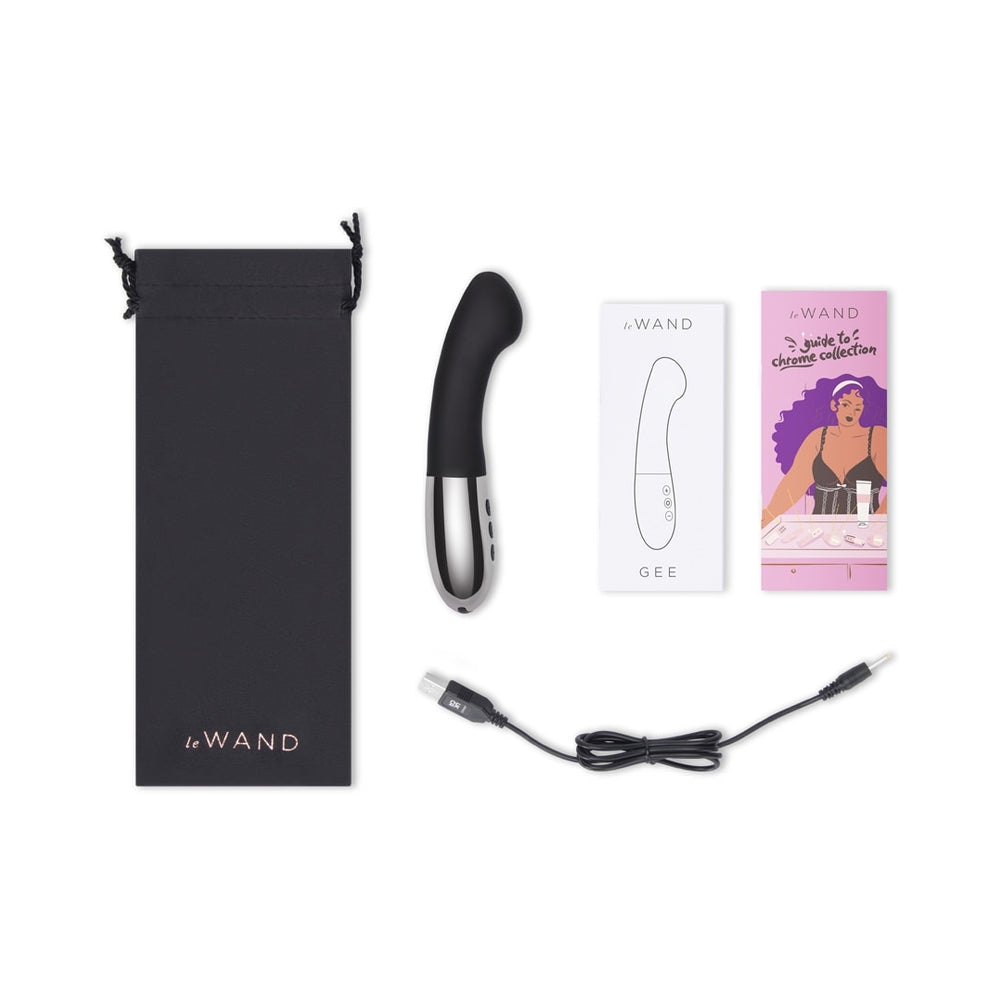 Le Wand Gee Rechargeable Silicone G-Spot Targeting Vibrator Black - Fantasies Boutique
