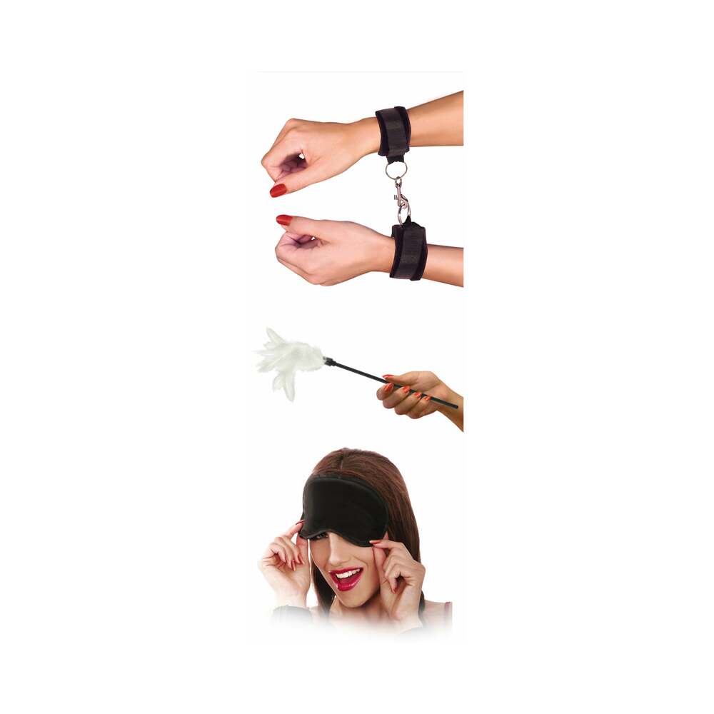 Fetish Fantasy Series 3-Piece Sensual Seduction Kit Black - Fantasies Boutique