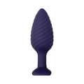 Zero Tolerance Wicked Twister Textured Vibrating Silicone Anal Plug Purple - Fantasies Boutique