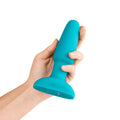 b-Vibe Rimming 2 Rotating and Vibrating Remote Control Plug Teal - Fantasies Boutique