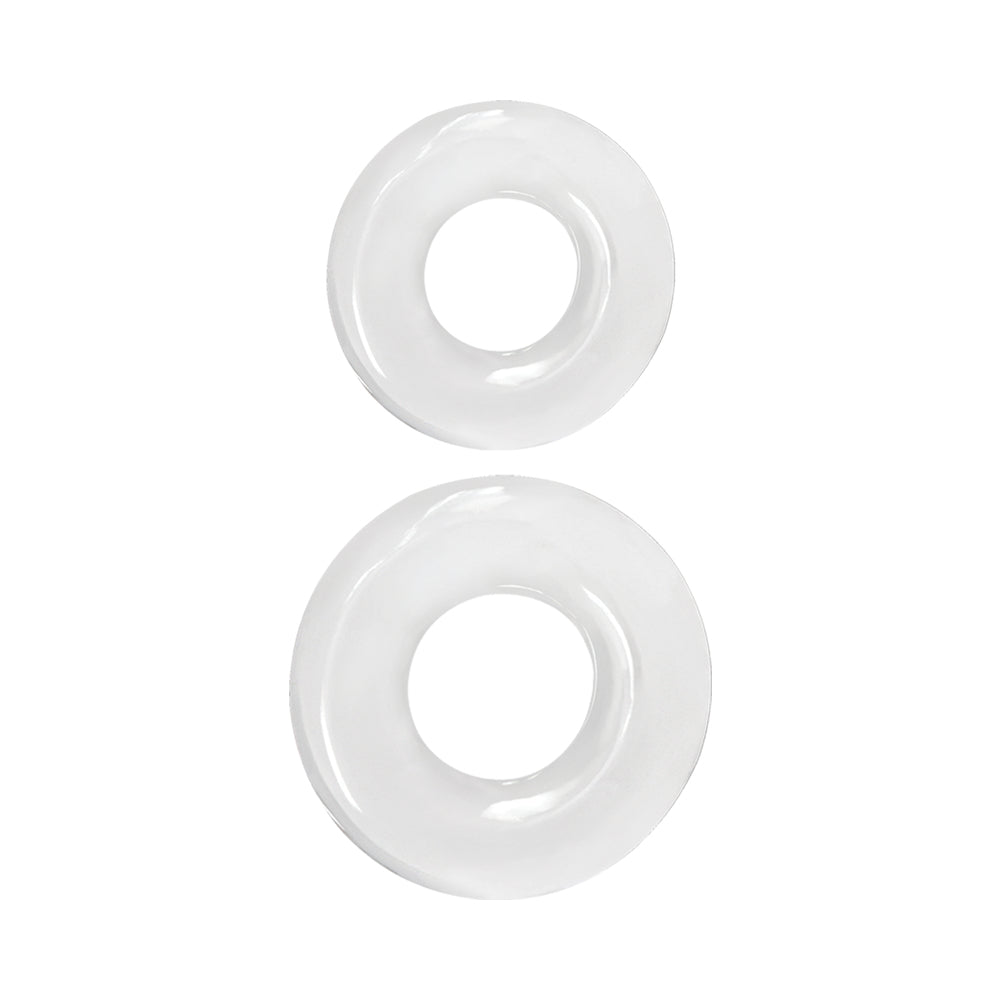 Renegade Double Stack Cock Rings 2-Pack Clear - Fantasies Boutique