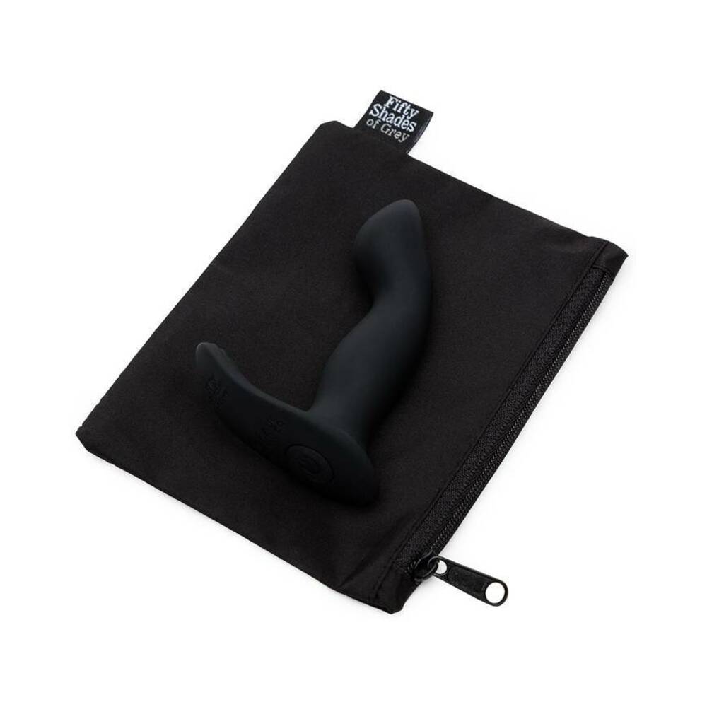 Fifty Shades of Grey Sensation Rechargeable Silicone Vibrating Prostate Massager Black - Fantasies Boutique