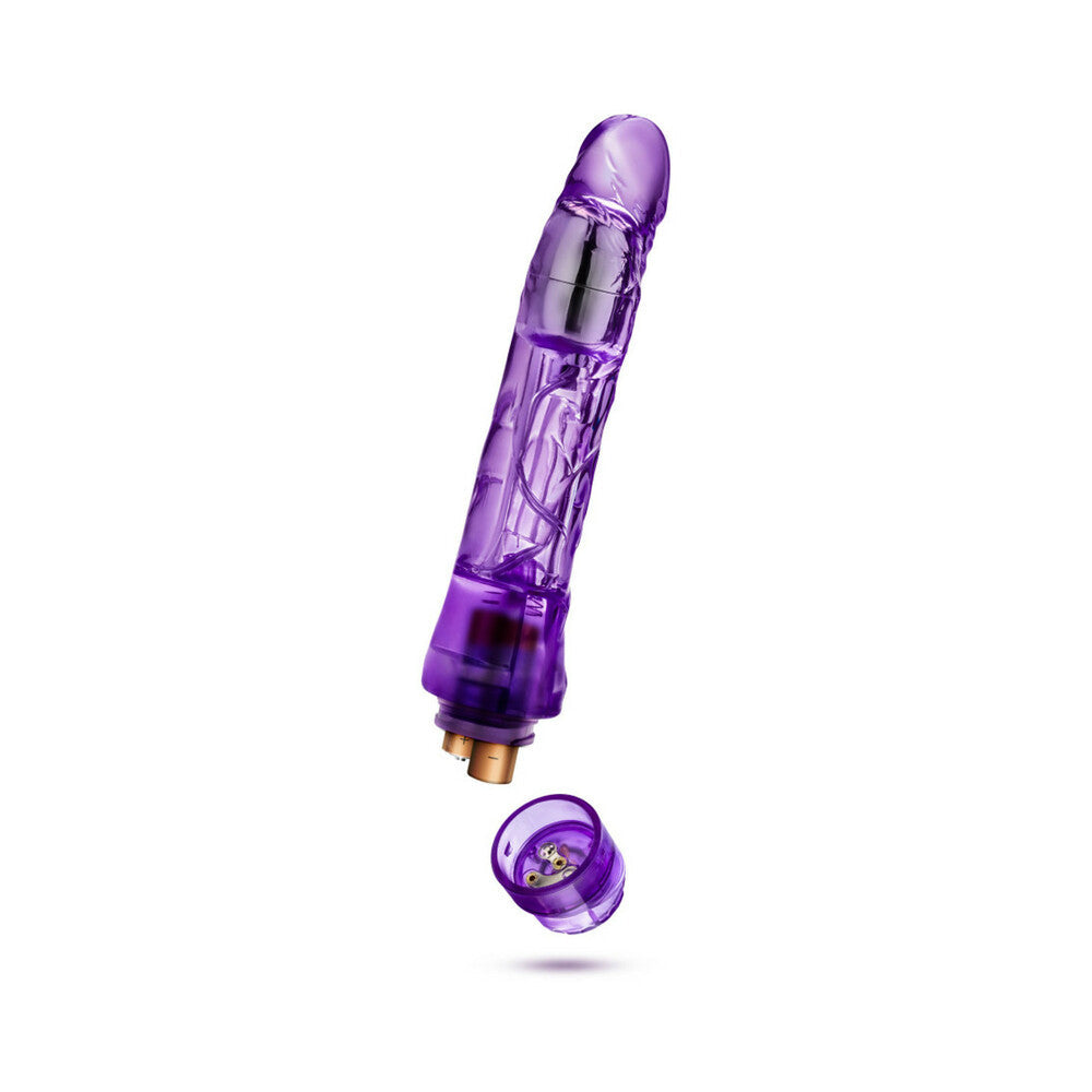 Naturally Yours Mambo Vibe Realistic 9 in. Vibrating Dildo Purple - Fantasies Boutique