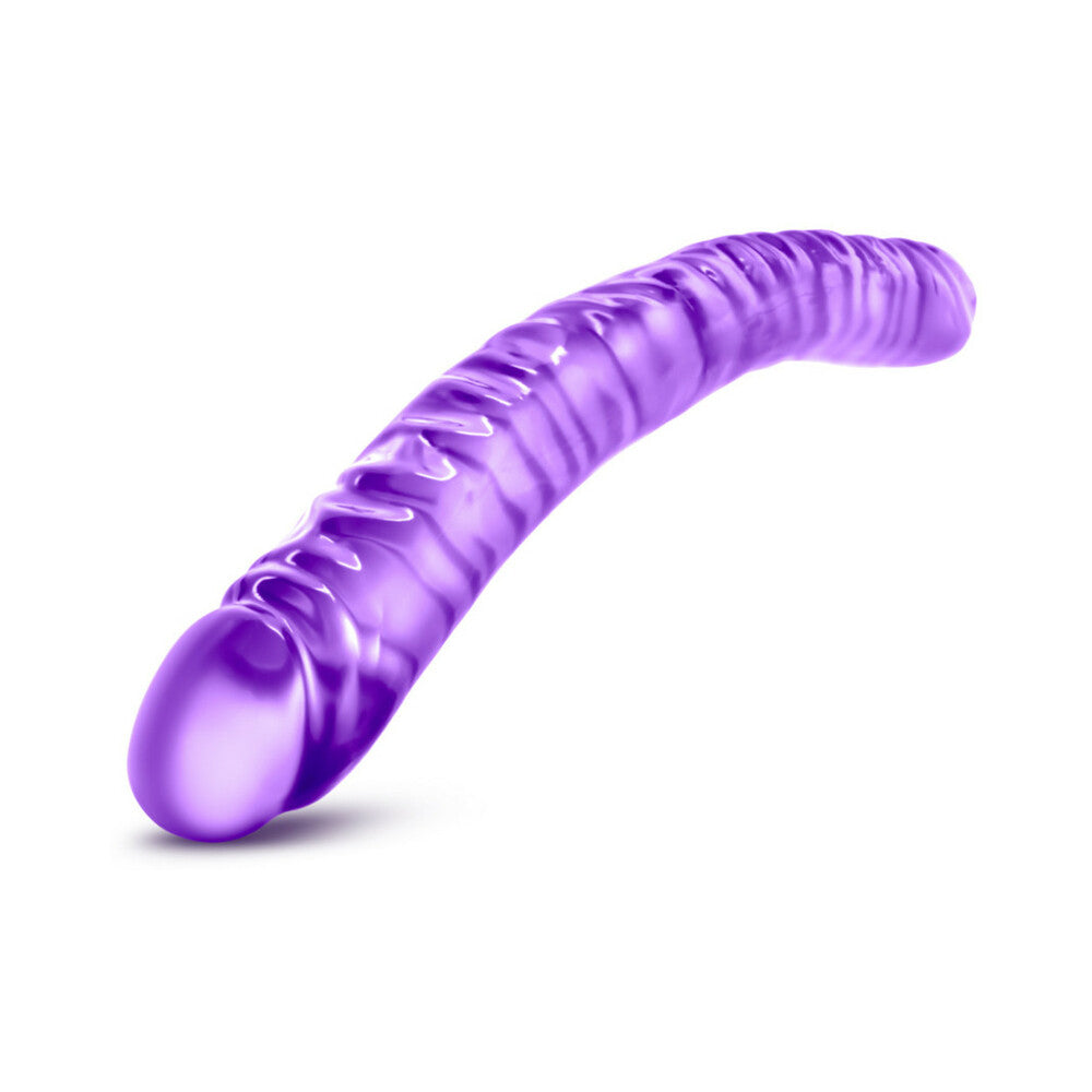 Blush B Yours 18 in. Double Dildo Purple - Fantasies Boutique