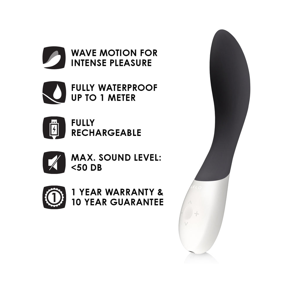 LELO MONA WAVE Rechargeable G-Spot Vibrator Black - Fantasies Boutique