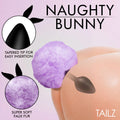 Tailz Fluffy Bunny Tail Silicone Plug Purple