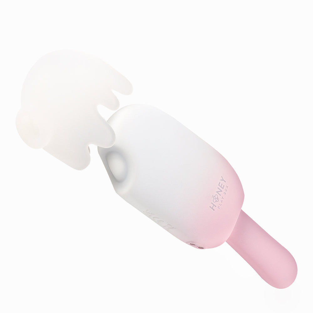 Honey Play Box Bite Me Sucking Tapping & Vibrating Cream Pop Stimulator - Fantasies Boutique