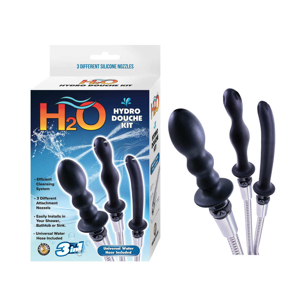 H2O Hydro Douche Kit Black - Fantasies Boutique