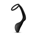 Blush Anal Adventures Platinum Silicone Cock Ring Plug Black - Fantasies Boutique