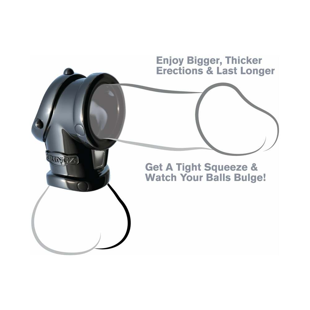 Fantasy C-Ringz Cock Pipe With Ball Stretcher Sling Black - Fantasies Boutique