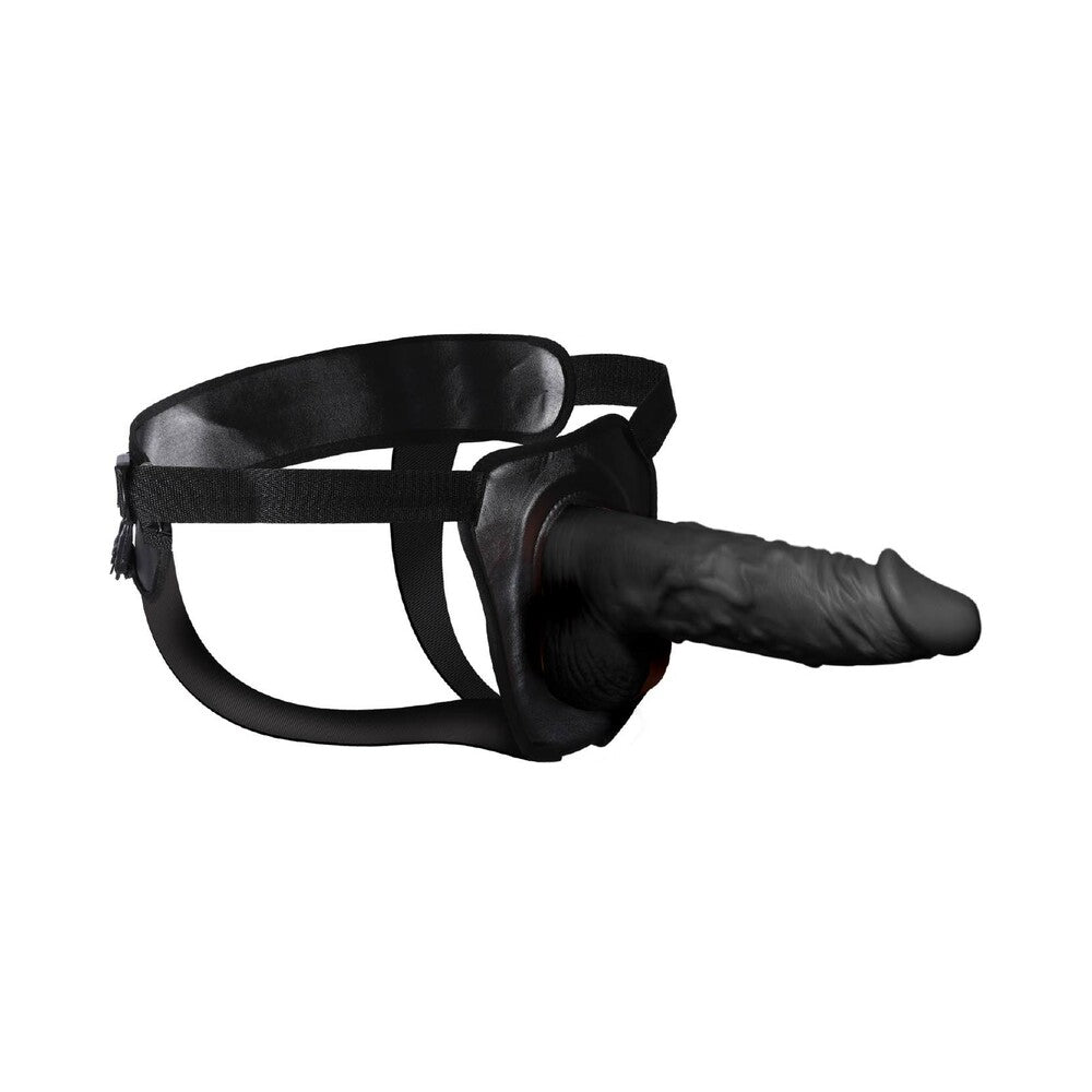 Erection Assistant Hollow Strap-On 9.5 in. Black - Fantasies Boutique