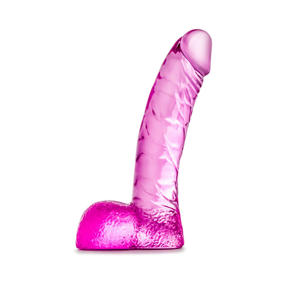 Naturally Yours Ding Dong Realistic 5.5 in. Dildo with Balls Pink - Fantasies Boutique