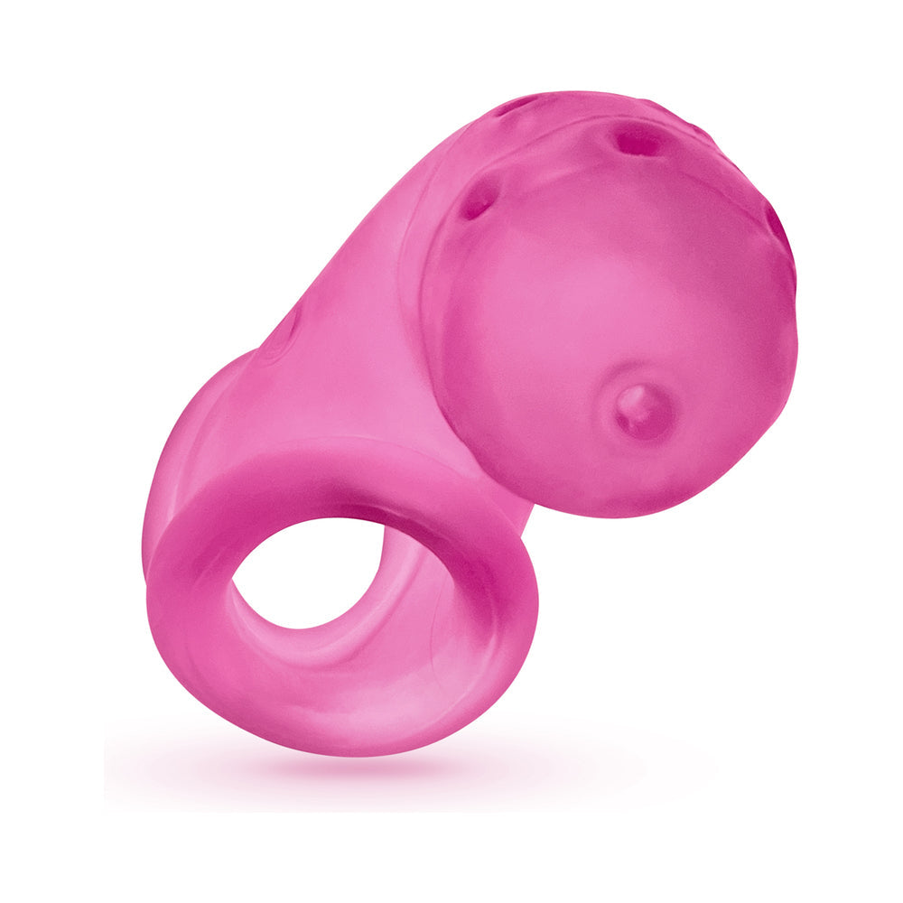 OxBalls Airlock Air-Lite Vented Chastity Pink Ice - Fantasies Boutique