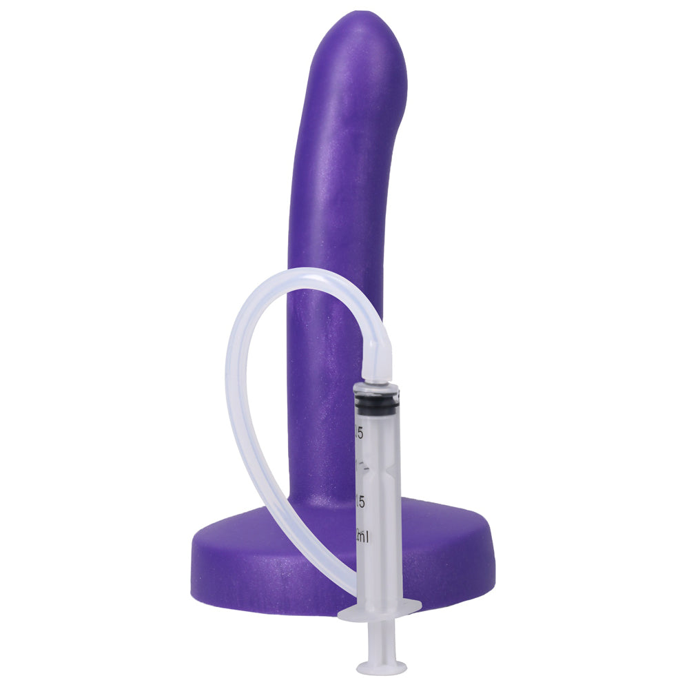 Tantus POP Slim Squrting Dildo Indiglow - Fantasies Boutique