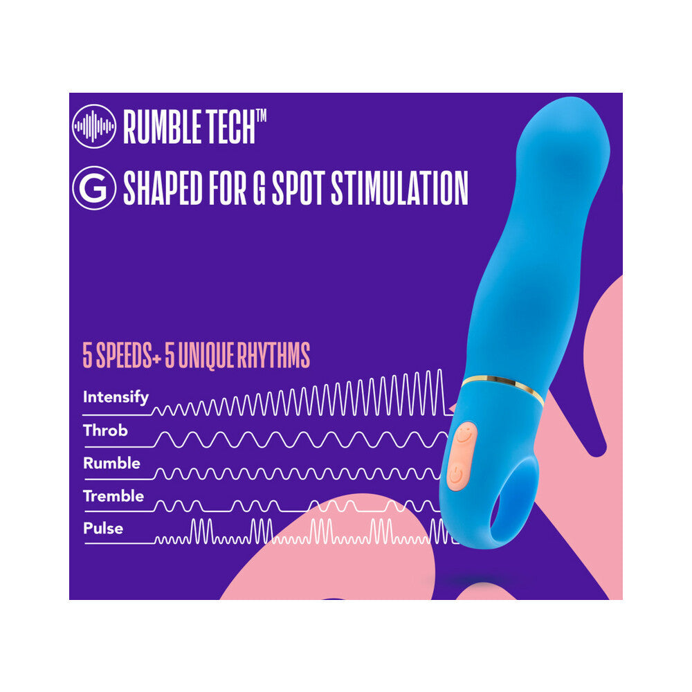 Aria Exciting AF Silicone Vibrator Blue - Fantasies Boutique