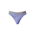 Male Power So Cumfy Gingham Thong Purple L/XL