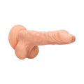 RealRock Realistic 8 in. Dildo With Balls and Suction Cup Beige - Fantasies Boutique