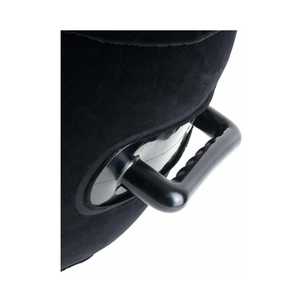 Fetish Fantasy Series Inflatable Hot Seat with Vibrating Dildo Black - Fantasies Boutique
