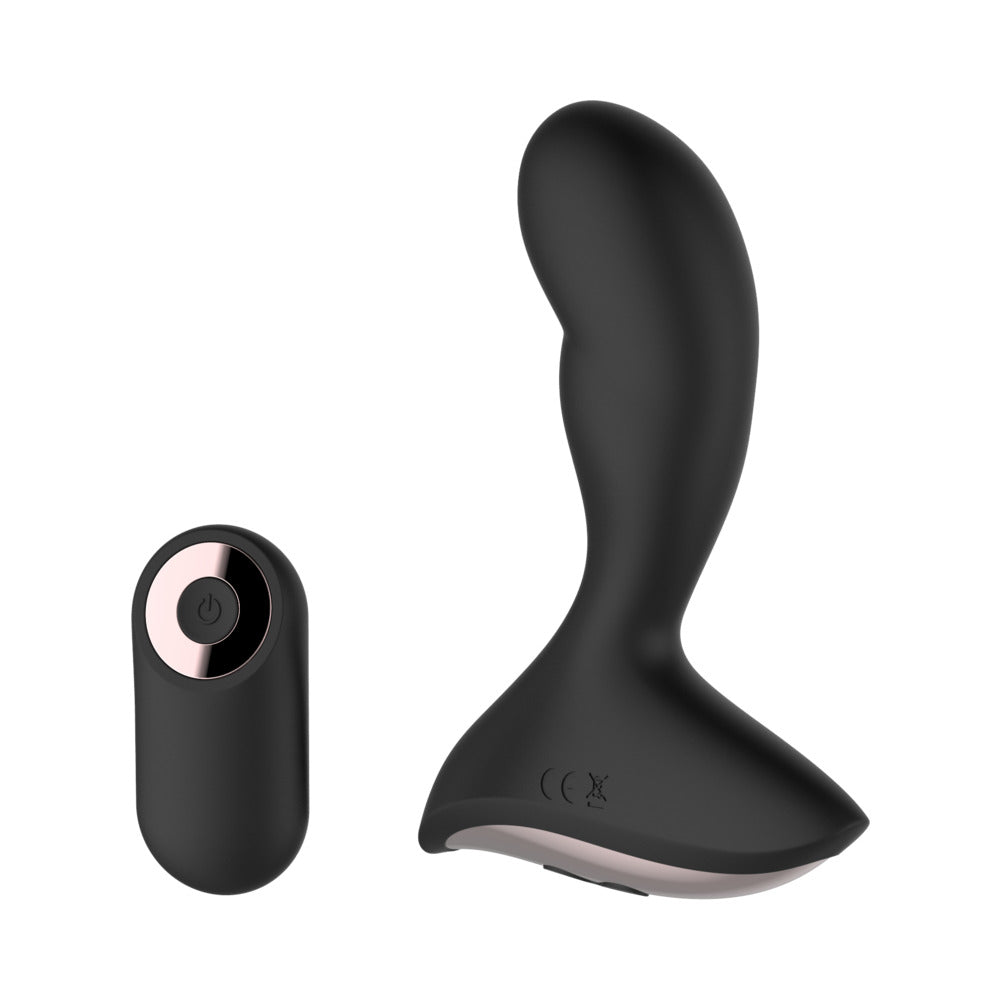Gender Fluid Rumble Rechargeable Remote-Controlled Silicone Anal Vibrator Black - Fantasies Boutique