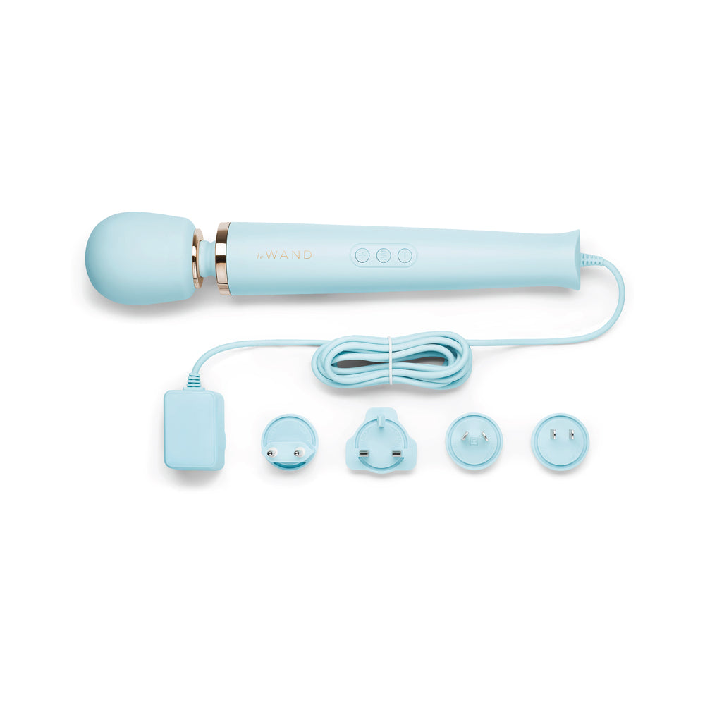 Le Wand Plug-In Vibrating Massager Sky Blue - Fantasies Boutique