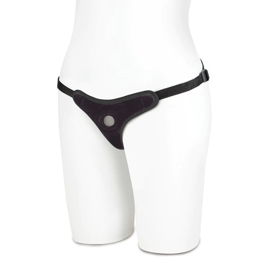 Lux Fetish Black Velvet Bikini Strap-On - Fantasies Boutique