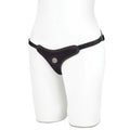 Lux Fetish Black Velvet Bikini Strap-On - Fantasies Boutique