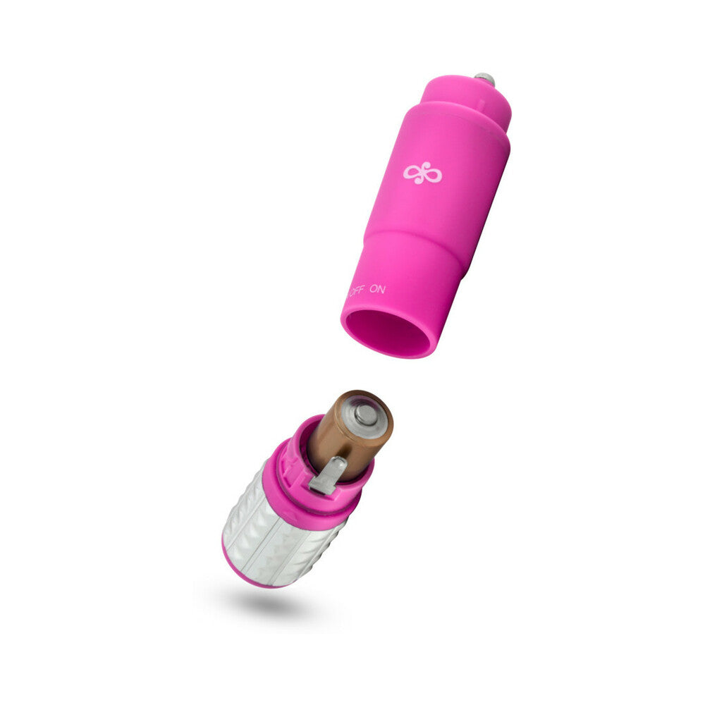 Rose Revitalize Massage Kit with Mini Vibrator & 3 Silicone Attachments Pink - Fantasies Boutique