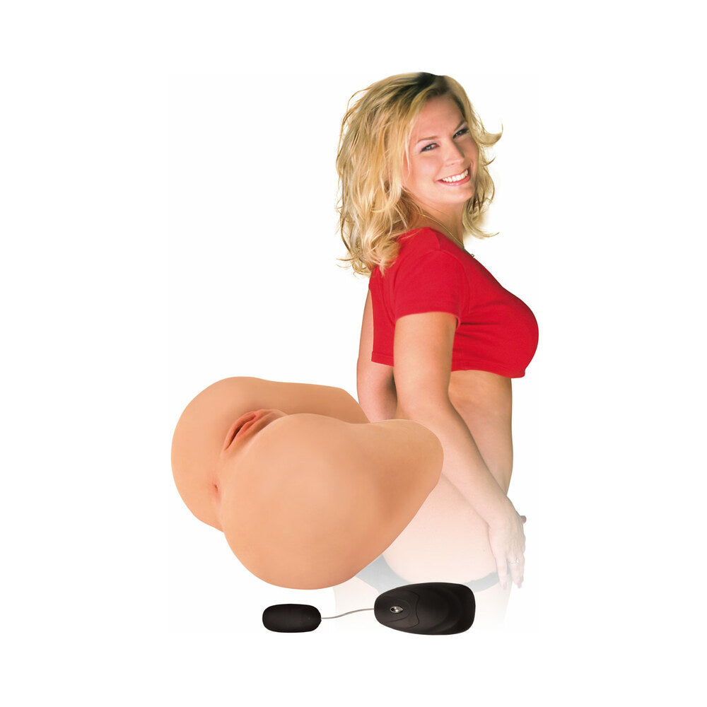 Curve Toys Mistress Perfect Fuck Maddie Missionary Vibrating Dual Entry Masturbator Beige - Fantasies Boutique