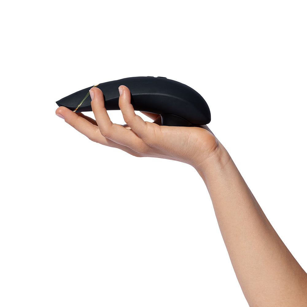 Womanizer Premium 2 Rechargeable Silicone Luxurious Pleasure Air Clitoral Stimulator Black - Fantasies Boutique