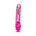 Naturally Yours Mambo Vibe Realistic 9 in. Vibrating Dildo Pink - Fantasies Boutique