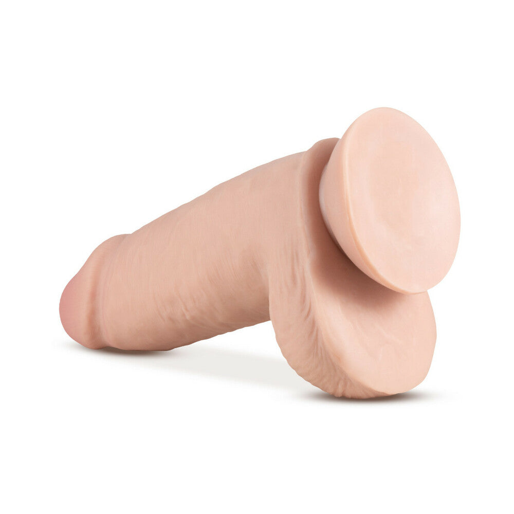 Au Naturel 2.75 Pounder 10 in. Posable Dual Density Dildo with Balls Beige - Fantasies Boutique