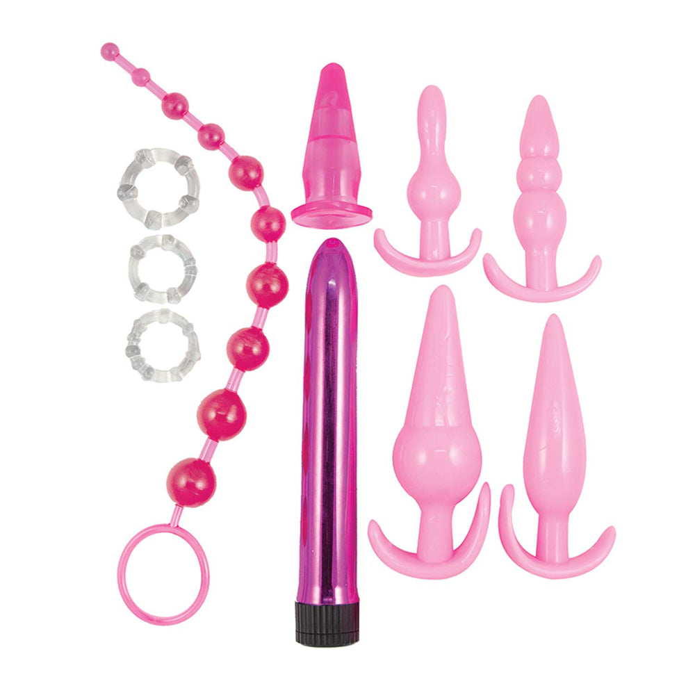 Pink Elite Collection Anal Play Kit Pink - Fantasies Boutique