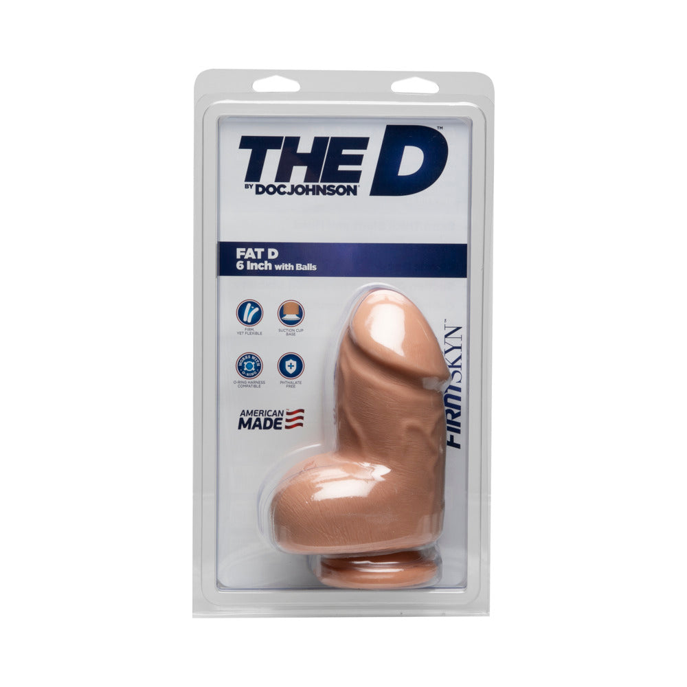 The D - Fat D - 6in w/ Balls - FIRMSKYN Vanilla - Fantasies Boutique