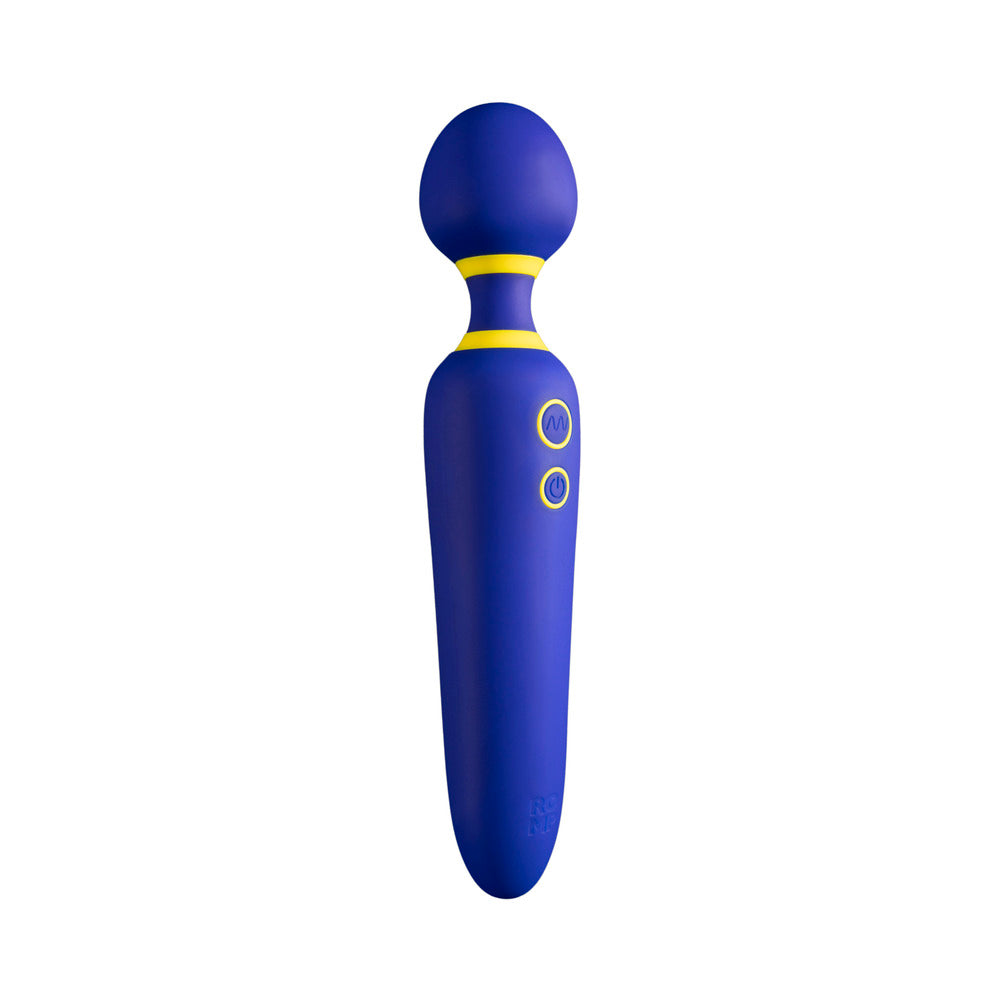 ROMP Flip Rechargeable Silicone Wand Massager Blue - Fantasies Boutique