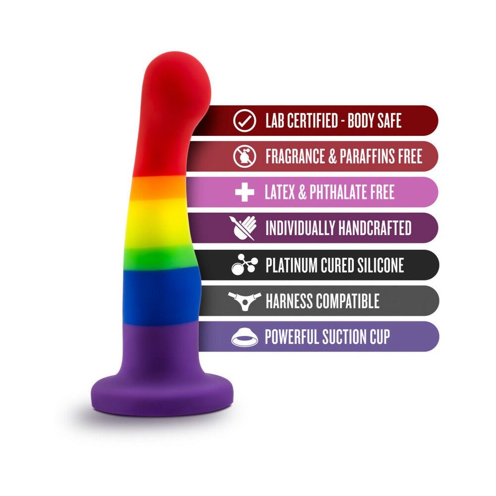 Avant Pride P1 Freedom 6 in. Silicone Dildo - Fantasies Boutique