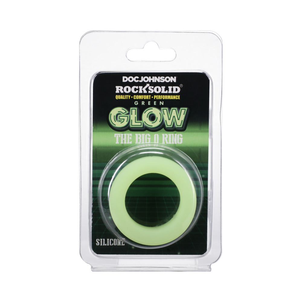 Rock Solid Sila-Flex Glow-in-the-Dark Big O C-Ring Green - Fantasies Boutique