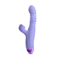Luxe Nova Rechargeable Thrusting & Throbbing Stimulator Purple - Fantasies Boutique