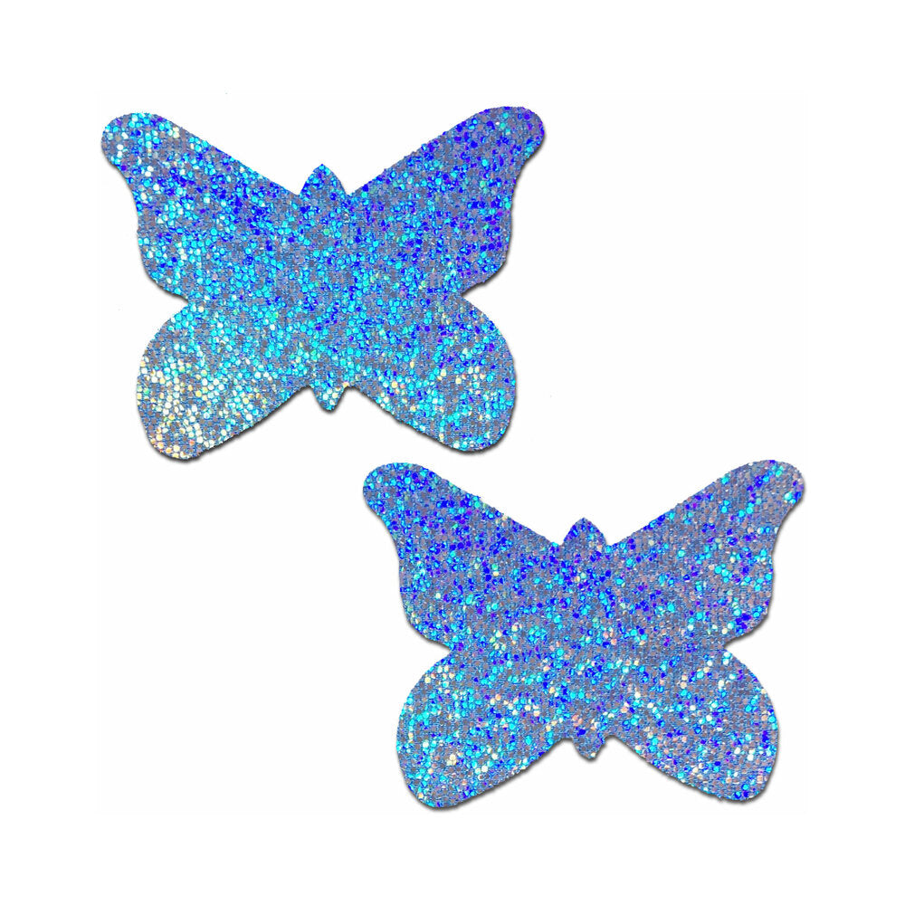 Pastease Butterfly: Baby Blue Glitter Butterflies Pasties