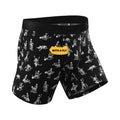 Shinesty The Bare Back Bones Glow-in-the-Dark Skeletons Ball Hammock Pouch Underwear with Fly 2XL