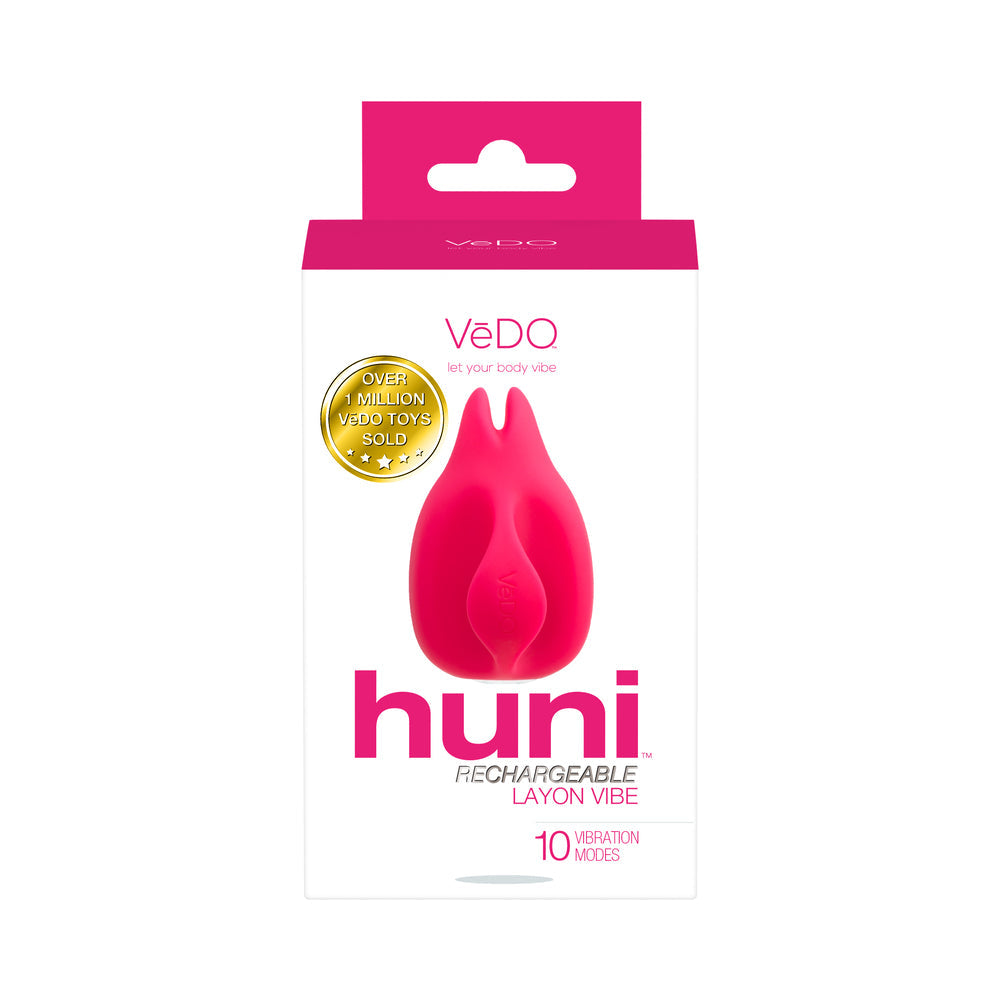 VeDO Huni Rechargeable Finger Vibe Tease Me Foxy Pink - Fantasies Boutique