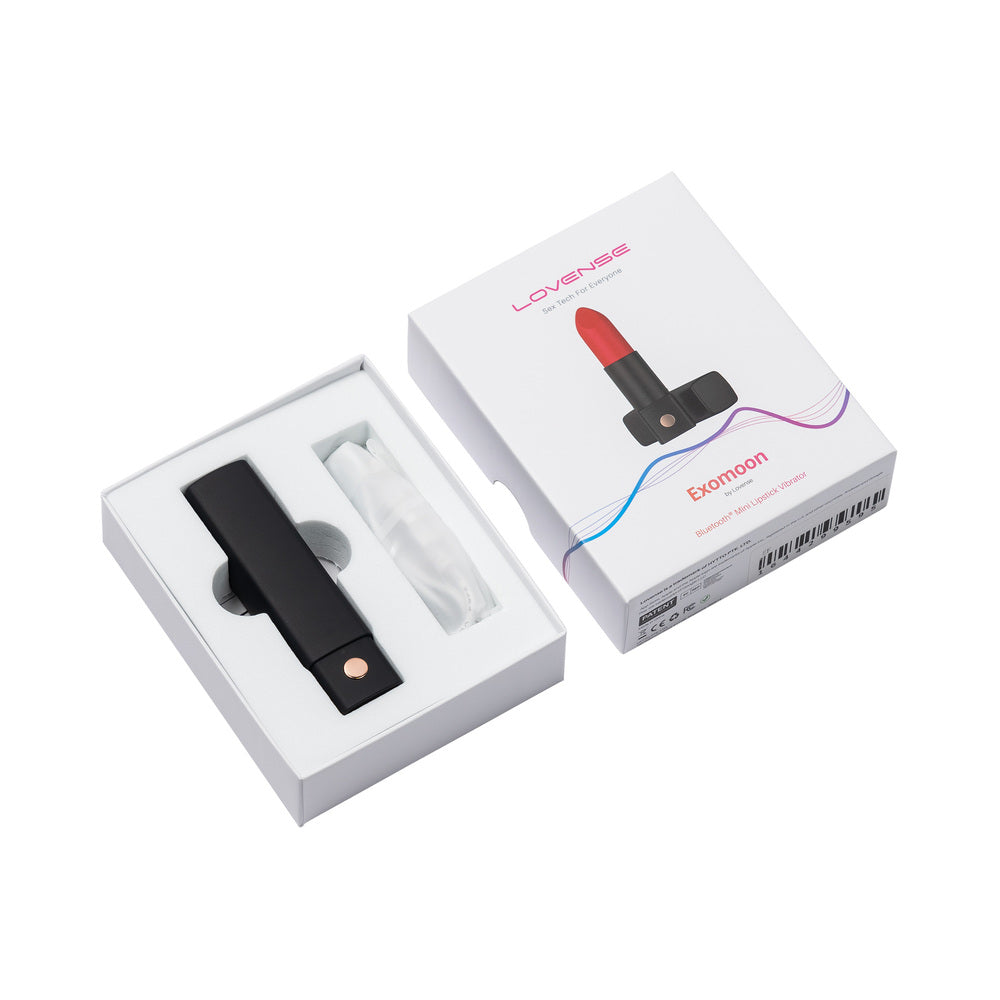 Lovense Exomoon Bluetooth Mini Lipstick Vibrator - Fantasies Boutique