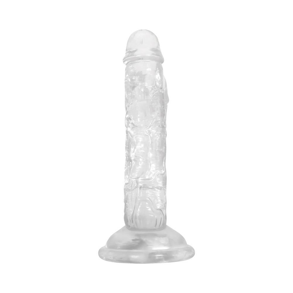 Gender X Dualistic Double-Shafted Dildo With Suction Cup Base Clear - Fantasies Boutique