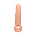 RealRock Realistic 9 in. Penis Sleeve Extender Sling Beige - Fantasies Boutique